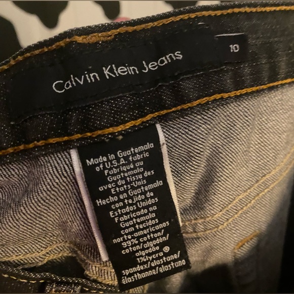 Calvin Klein Denim Bootcut Jeans Black - Picture 3 of 3